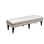 Linon Isabelle Bed Bench, 62-Inch, Dark Espresso Finish