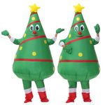 DeHasion Christmas Inflatable Christmas Tree Costume Christmas Blow-up Costume for Adult Christmas Decor