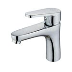 MILOT Single Lever Bathroom Sink Tap Chrome Platted Lead Free Brass Basin Tap with Un Slotted Pop up Waste G1/2" Modern Fitting Leak Proof 35 mm Ceramic Cartridge Bathroom Tap