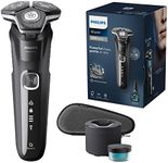 Philips Shaver Series 5000 - Wet & Dry Mens Electric Shaver with SkinIQ Technology, Pop-up Trimmer, Travel Case, Quick Clean Pod and Quick Clean Cartridge (Model S5898/50)