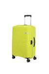 American Tourister Liftoff 67 cms Medium Check-in Polypropylene Hard Sided Double Spinner Wheel Luggage/Trolley Bag/Suitcase (Apple Green)