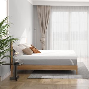 Vesgantti Double Memory Foam Mattress Topper, 4 Inch