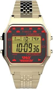 Timex Orologio Digitale al Quarzo Unisex con Cinturino in Acciaio Inossidabile TW2V30100