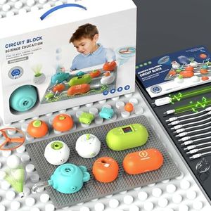 Kids Electronic Circuit Kit: 300+ Projects Electronics Science STEM Toys Circuit Board Building Coding Engineering Games for Kids Age 8-13 Circuit Experiment Learning lab Set for Boys Girl 3+ Year Old