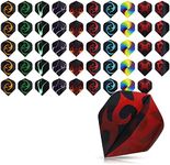 kwmobile Dart Flights 50 Pieces - M