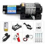 LuckyHigh Electric Synthetic Rope ATV/UTV Winch Kits 3500lbs /1600kg DC 12V Wireless Winch for Towing Off Road Trailer Winch with Wireless Remote Control