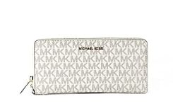 Michael Kors Jet Set Travel Continental Zip Around Leather Wallet Wristlet