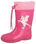 Beck Girl's Unicorn Rain Boot, Pink, 7 UK Child