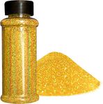 Alvika - 50 Grams Holographic Ultra Fine Golden Iridescent Laser Glitter Powder for Resin Art, Art & Crafts, Nail Art, Painting, Slime etc.