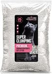 Natural Super Clumping Cat Litter 20L, Unscented Bentonite Clay Cat Litter, Highly Absorbent, Non-Toxic,Low Dust and Odour Control Cat Sand Litter Premium Cat Litter Clumping