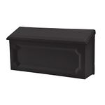 Architectural Mailboxes Windsor Small Capacity, Plastic Wall Mount Mailbox, Black