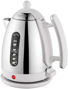 Dualit Lite Kettle - 1.5L Jug Kettle - Polished with Gloss White, High Gloss Finish - Fast Boiling Kettle by Dualit - 72015