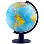 Waypoint Geographic Light Up Globe for Kids - Scout 12 Inch Desk Classroom Decorative Illuminated Globe with Stand, More Than 4000 Names, Places - Current World Globe