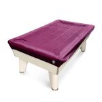 Jonny 8 Ball 6ft Fitted Nylon Snooker Pool Table Cover - For 6 Foot Tables - Red - Protects Against Sunlight, Spills & Dust (Burgundy)