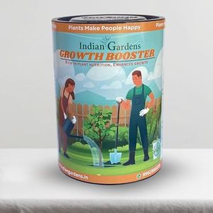Indian Gardens - Growth booster | Leaf growth enhancer | Organic growth booster | Vegetable growth fertilizer | Tree growth enhancer | Stronger roots fertilizer | Indoor plant growth food | 4500 Grams