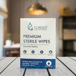 CLINIQO CLINIQO Wipes Normal saline 20 sterile wipes Cleansing Wipes size 15 * 16 cm (Pack of 1)