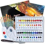 Topsics 37 Pack Acrylic Paint Set, 