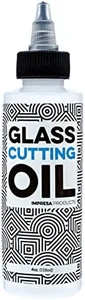 Impresa Glass Cutting Oil with Precision Application Top - 4 oz - Great for Stained Glass, Bottles, Tiles, and Mirrors - Custom-Formulated for Various Glass Cutting Tools and Applications