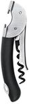 OXO Steel Double Lever Waiter's Corkscrew, Silver/Black