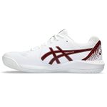 ASICS Men's Gel-Dedicate 8 Tennis Shoes, White/Antique Red, 11 UK