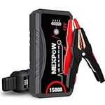 NEXPOW Car Jump Starter,Car Battery Jump Starter Pack 1500A Peak Q10S for Up to 7.0L Gas and 5.5L Diesel Engine12V Auto Battery Booster,Jumper Cables,Portable Lithium Jump Box with LED Light/USB QC3.0