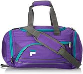 Fila Sprinter 19" Sport Duffel Bag, Black/Teal, Purple/Teal, One Size, Sprinter 19" Sport Duffel Bag