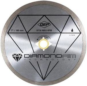 QEP 7" Continuous Rim Diamond Blade - For Wet Cutting of Ceramic Tile