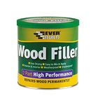 Everbuild 2-Part High Performance Wood Filler – Fast Drying – Weatherproof – Easy to Mix and Apply – Oak – 500g