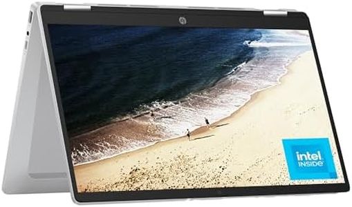 HP Chromebook x360 14 inch 2-in-1 Laptop, HD Touch Display, Intel Processor N100, 4 GB RAM, 64 GB eMMC, Intel UHD Graphics, Chrome OS, HD Camera with Shutter, Adaptive Battery Life, 14b-cd0000ca