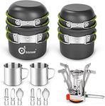 Odoland 16pcs Camping Cookware Mess