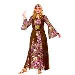 Wicked Costumes Adult Female Summer of Love Hippie Fancy Dress Costume , Women: 14-16, Purple