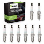 Vplus 8PCS Platinum Spark Plug, Replaces# 3186, TR5GP Compatible with Chevy Silverado 1500 2500 HD, Tahoe, Sierra 1500, Suburban 1500, Express 2500 3500, Escape, Yukon,Corvette 5.3L 6.0L V6 V8