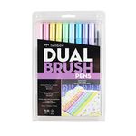 Tombow Abt Dual Brush Pen Set Of 10|Pastel|Assorted|Assorted