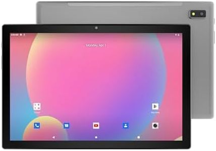 DOMO Slate SLP9 4G Tablet PC, 6765 10.1-Inch LCD, 4GB RAM, 64GB Storage, Glass Touch Screen, Volte, Dual SIM Slots, Octa Core CPU, GPS, Bluetooth (Grey)