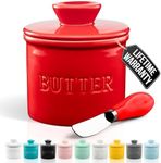 Zulay Kitchen Porcelain Butter Croc