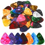 Augshy Guitar Picks, 150 Pack Premium Celluloid Guitar Pick Thin Variety Pack for Acoustic Guitar, Electric Guitar, Bass(0.46mm)