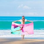 Large Beach Towel Womens Mens Marbl