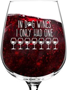 in Dog Wines I Only Had One Wine Glass (12.75 oz)- Funny Dog Lover Message for Pet Owners and Wine Lovers- Cute Dog Mom Wine Glass- Dishwasher Safe- Made in USA