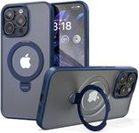 Crave Stand Case for iPhone 15 Pro Max Case, Compatible with MagSafe Shockproof Protection Kickstand Case for Apple iPhone 15 Pro Max (6.7") - Navy