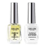 Gellen Nail and Cuticle Oil Softener Kit - Cuticle Oil & Cuticle Softener for Nails, Nail Cuticle Oil Kit Nail Essentials Manicure Kit 18ml for Gel Nail Polish