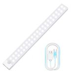 Motion Sensor Lights Rechargeable 40 LEDs Wireless Dimming Indoor Night Light, Auto On/Off with Magnetic Stickers for Stick-on Anywhere for Stairs,Under Cabinet,Closet,Room, Wardrobe (6000k, 1 Pack)