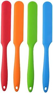 SUMERSHA 4pcs Silicone Spatula Set Heat Resistant Cake Cream Butter Spatulas Mixing Batter Scraper Non-Stick Flexible Baking Cooking Tool 4 Colors