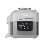 Ninja Speedi Rapid Cooker & Air Fryer, 6-Quart Capacity, 12-in-1 Functions to Steam, Bake, Roast, Sear, Sauté, Slow Cook, Sous Vide & More, 15-Minute Speedi Meals All In One Pot, Light Gray (Renewed)