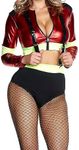 Forplay's Firefighter Costume Got Hose?, Red, Medium/Large