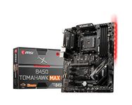 MSI B450 Tomahawk MAX II AMD AM4 DDR4 m.2 USB 3.2 Gen 2 HDMI ATX Gaming Motherboard