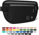 Money Belt for Travel - Security Fanny Pack for Phone, Money, Passport, & More with Anti Theft RFID Protection - Slim Under Clothes Hidden Wallet Holder Bag - Unisex Travel Waist Pouch for Women & Men