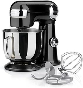 Cuisinart Stand Mixer 12 Speed Settings Whisk, Flat Paddle, Kneading Dough Splash Guard High Lift Lever Easy to use & Clean 5.2L Bowl Stainless Steel SM50