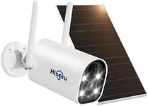 Hiseeu 4MP Solar Battery Powered Security Camera Wireless 2.5K, 2-Way Audio Rechargeable Outdoor WiFi Camea,Color Night Vision, Spotlight/Siren Alarm, Motion Detect, SD/Cloud Storage, Work with Alexa