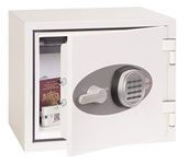 Phoenix Safe Company – FS1281E Titan Fire & Security Safe - Electronic Locking - Twin Locking Bolts - White Paint Finish - 19 Litre Capacity - 28kg