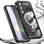 AICase Waterproof Case for Samsung Galaxy S24(6.1") with MagSafe Snowproof,Dustproof and Shockproof,IP68 Certified Full Body Protection Fully Sealed Underwater Cover for Samsung Galaxy S24 6.1"